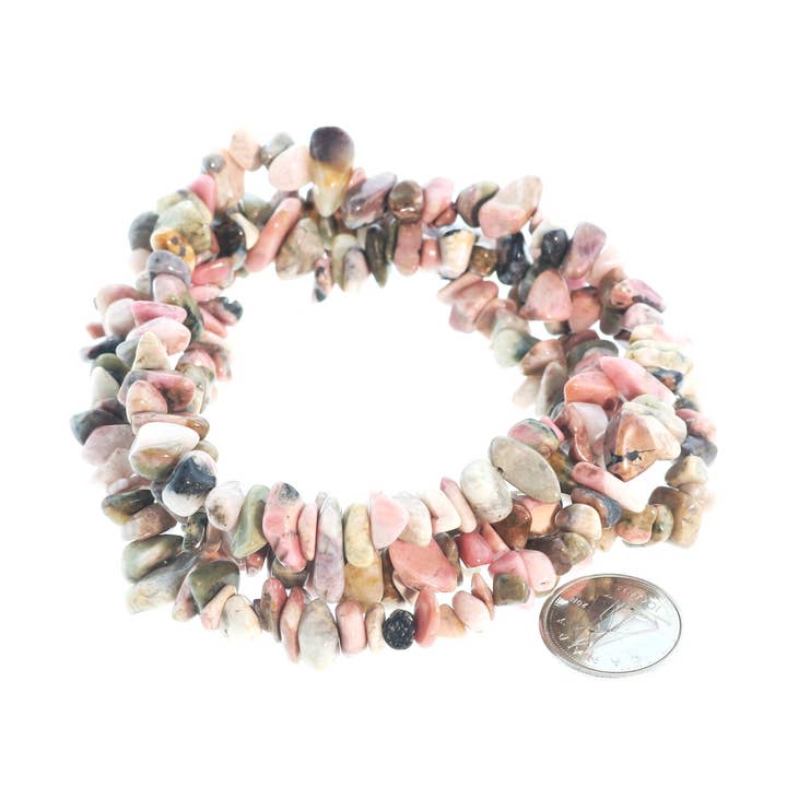 Rhodochrosite Bead Strand for wholesale by Stonebridge Imports