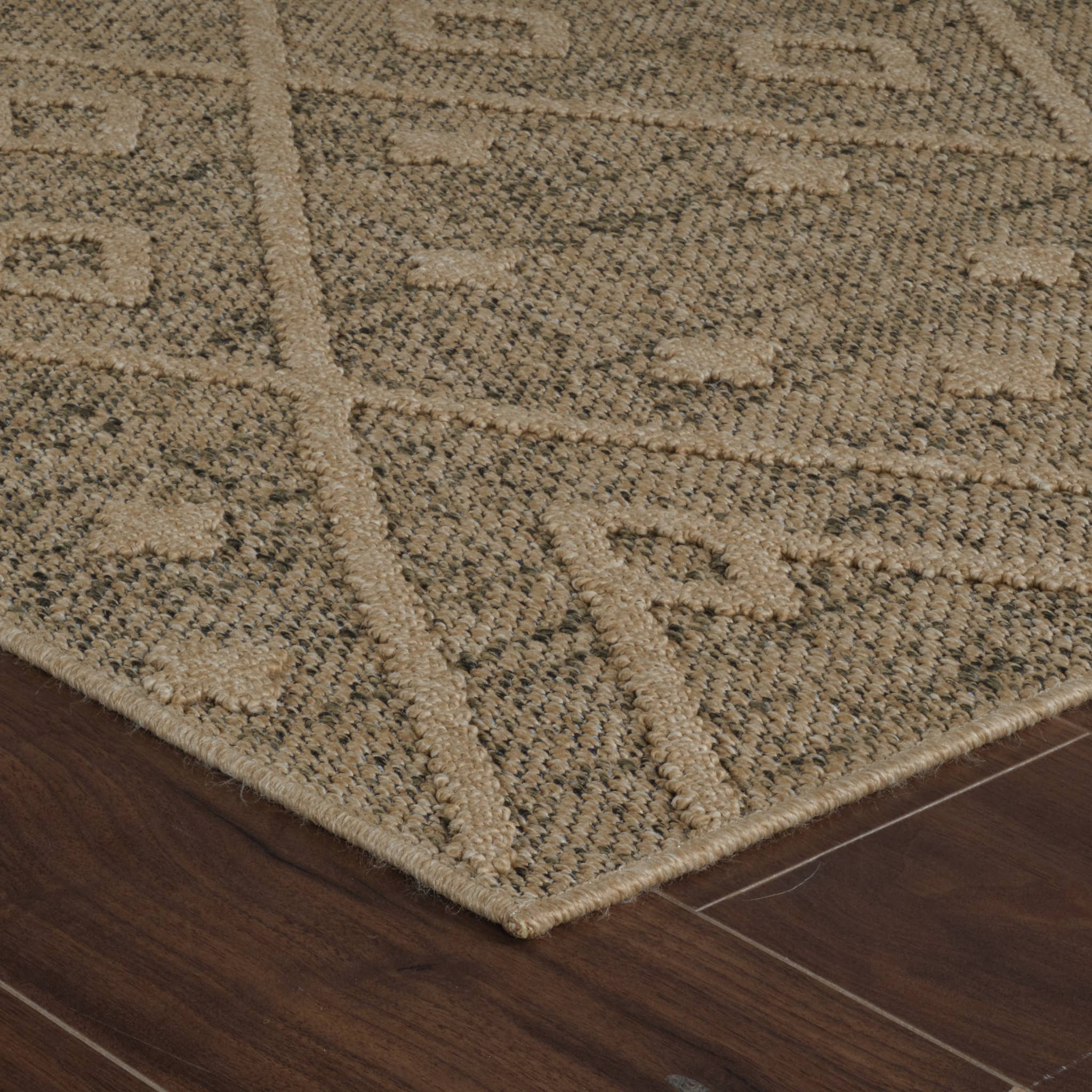 Abstract Boho Brown Beige Indoor Area Rug for wholesale on Faire10