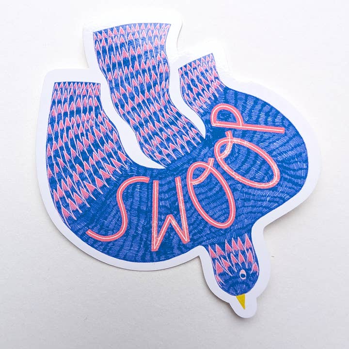 Swoop Bird Sticker for wholesale by Lucky Alice