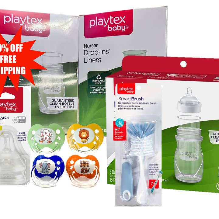 Playtex Baby Essential Bundle: The Original Binky & More! for wholesale by Playtex