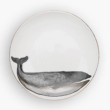 Dessertteller mit Walmotiv für den Großhandel von MiCuit ilustracion