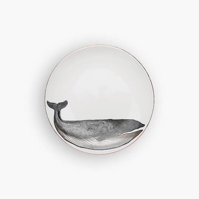 WHALE DESSERT PLATE for wholesale by MiCuit ilustracion