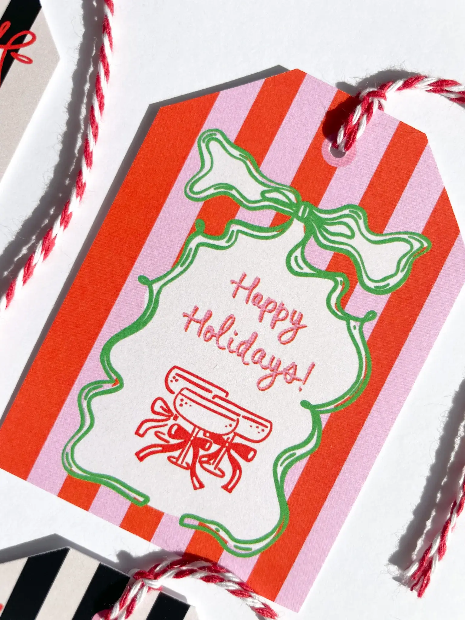 Bon Femmes – wholesale Gift tag – Happy Holidays Gift Tag Set of 64