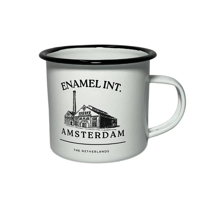 TRAAGOODS.COM - Venta al por mayor Taza - Taza esmaltada White Enamel Factory Amsterdam