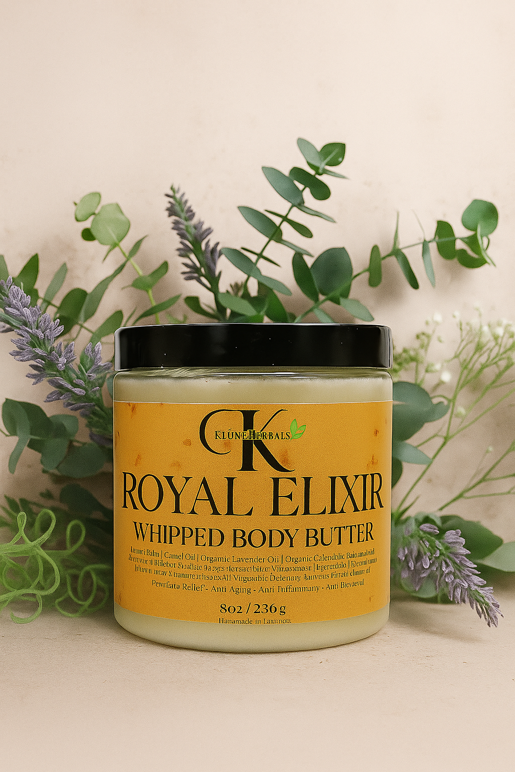 Kustom Luxe Designs LLC - Vendita all'ingrosso Balsamo/burro per il corpo - Royal Elixir burro corpo soffice1