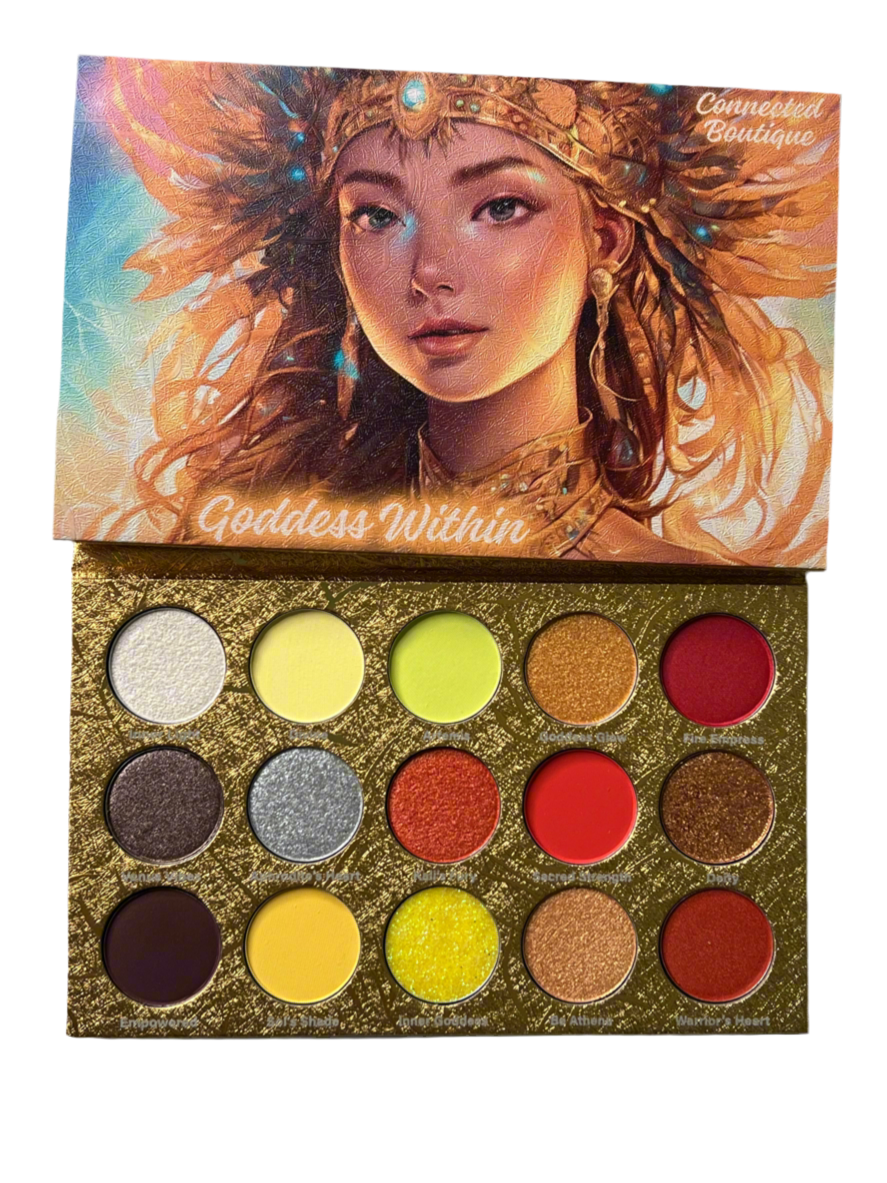 Connected Boutique - Wholesale Eyeshadow Palette - Goddess Within 15‑Shade Eyeshadow Palette – Bold Mattes & Luminous Shimmers2