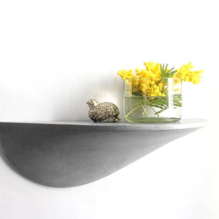 Formpoet - Wholesale Wall Mounted Shelf - Wall shelf concrete large - light grey4
