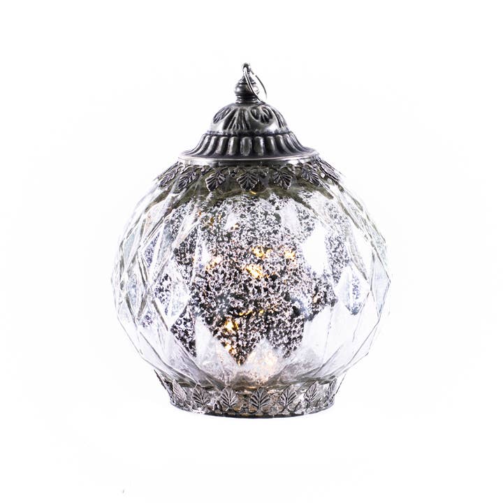 Oak Street Wholesale - Wholesale Lantern - Shiny Silver Tall Lantern
