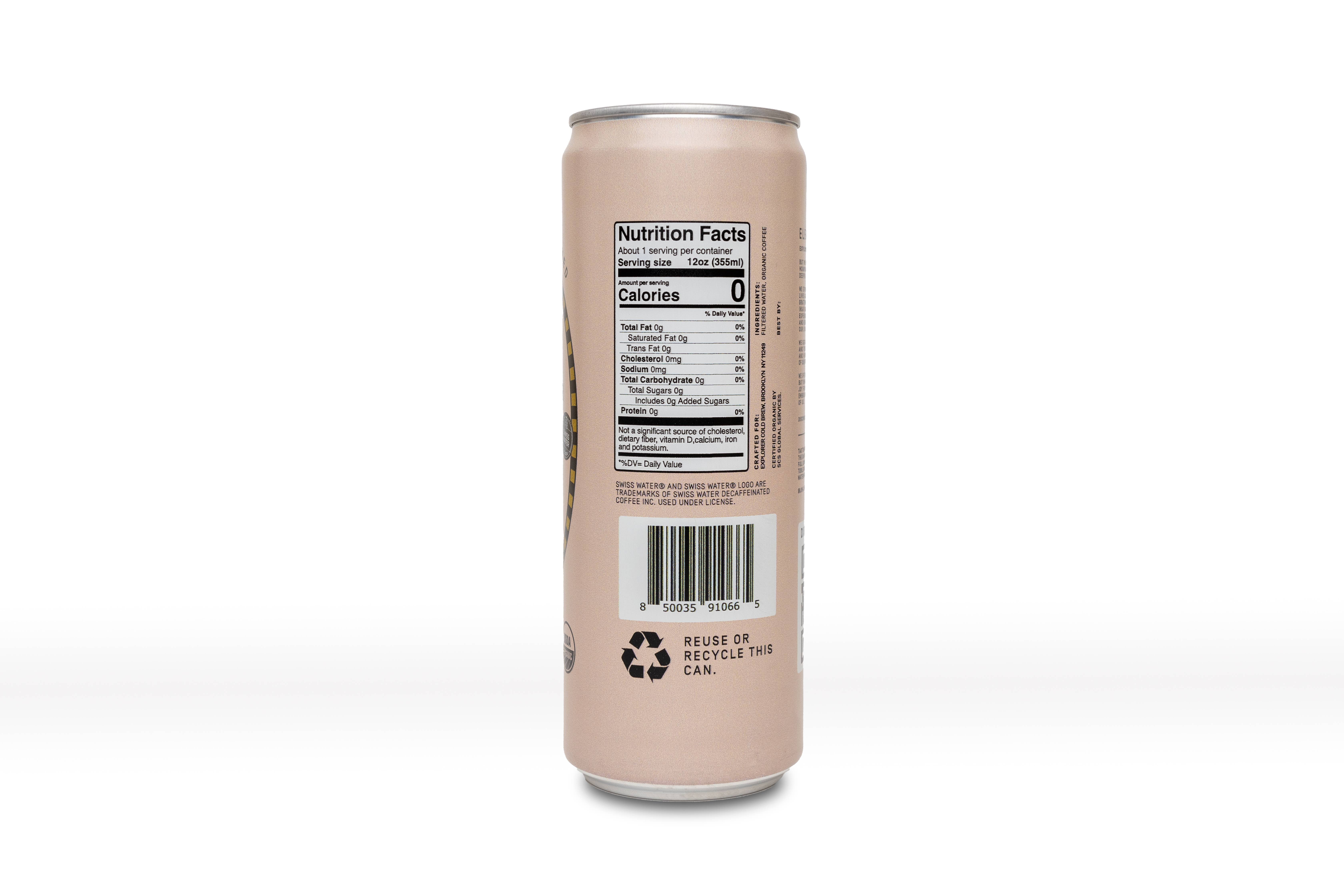 Explorer Cold Brew - Wholesale Iced Coffee/Cold Brew - The Daydreamer Decaf Cold Brew RTD 12oz (12pk Case)1