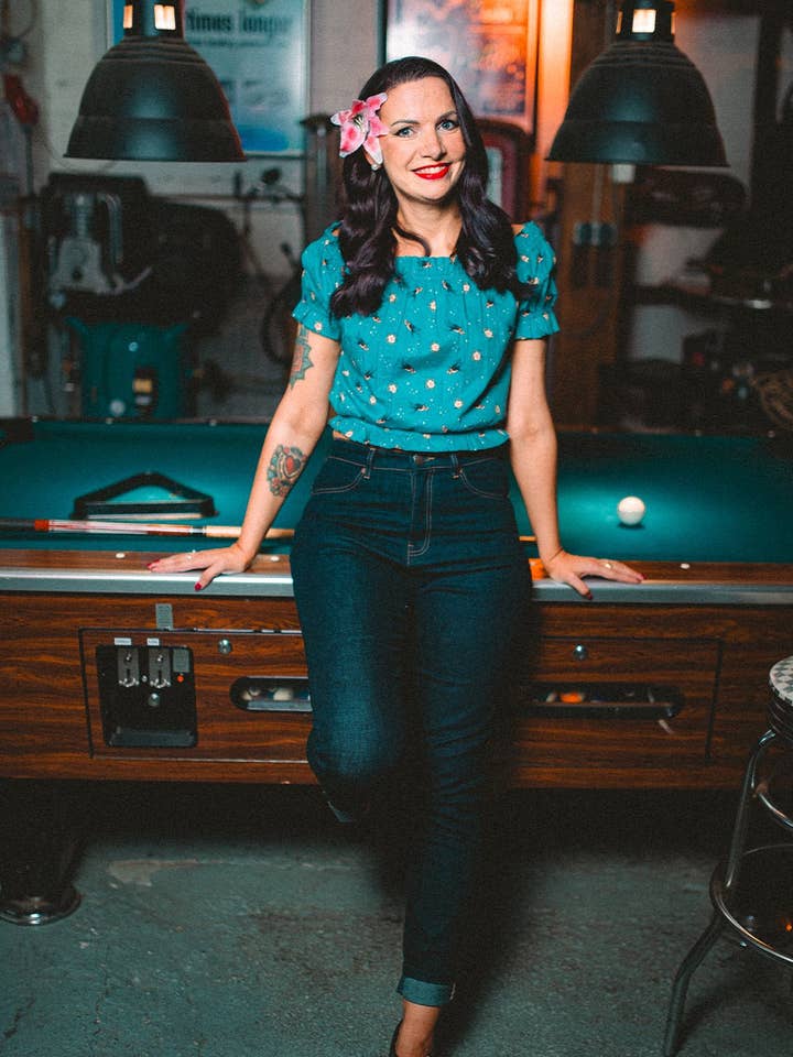 Cropped Top "Oldschool Tattoo" for wholesale by KING KEROSIN