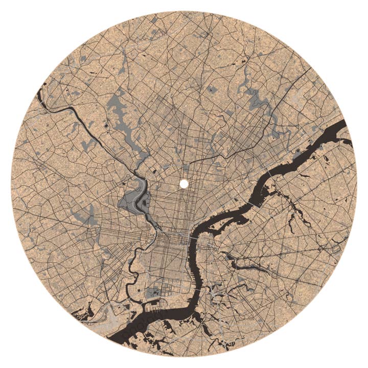 Philadelphia, PA, Premium Cork Turntable Mat for wholesale by Analog Restorations