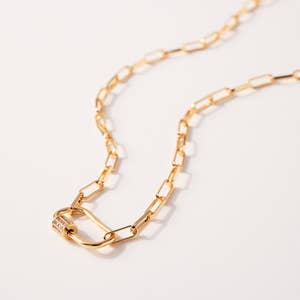 Unique VINTAGE Padlock Wrap Around Chain Necklace, Louis Vuitton Lock and  Key, Convertible Necklace