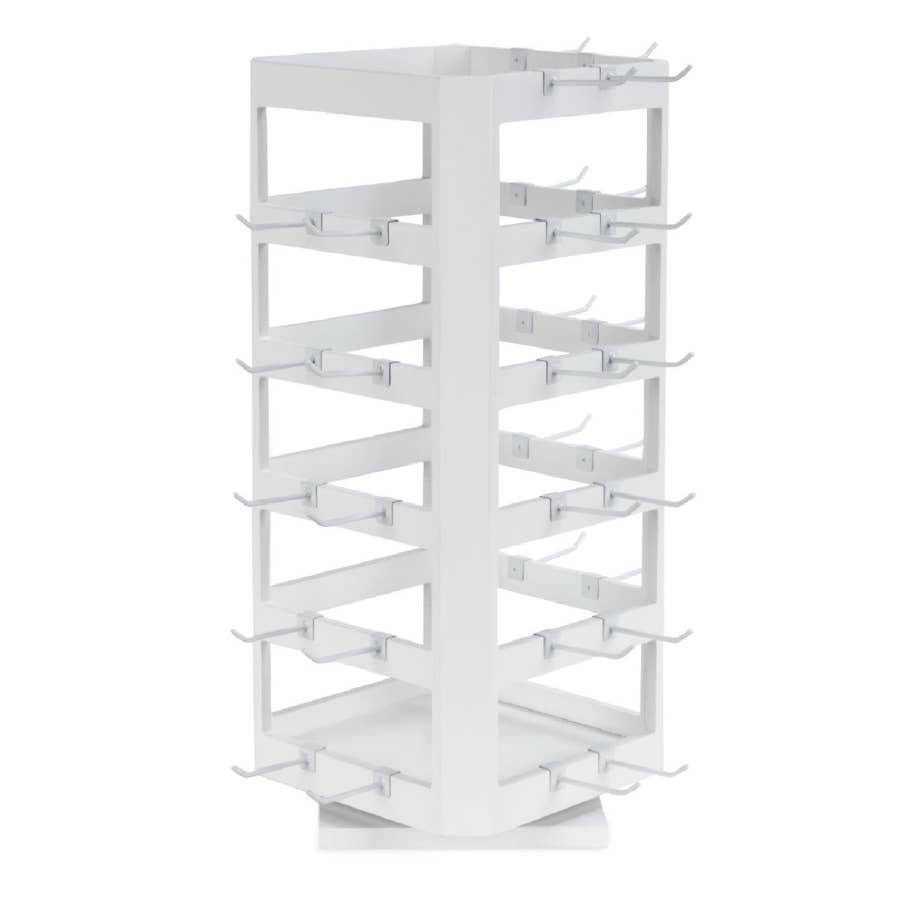 Two Tier Counter Top Spinner Display Stand Jewelry Rotating Ring