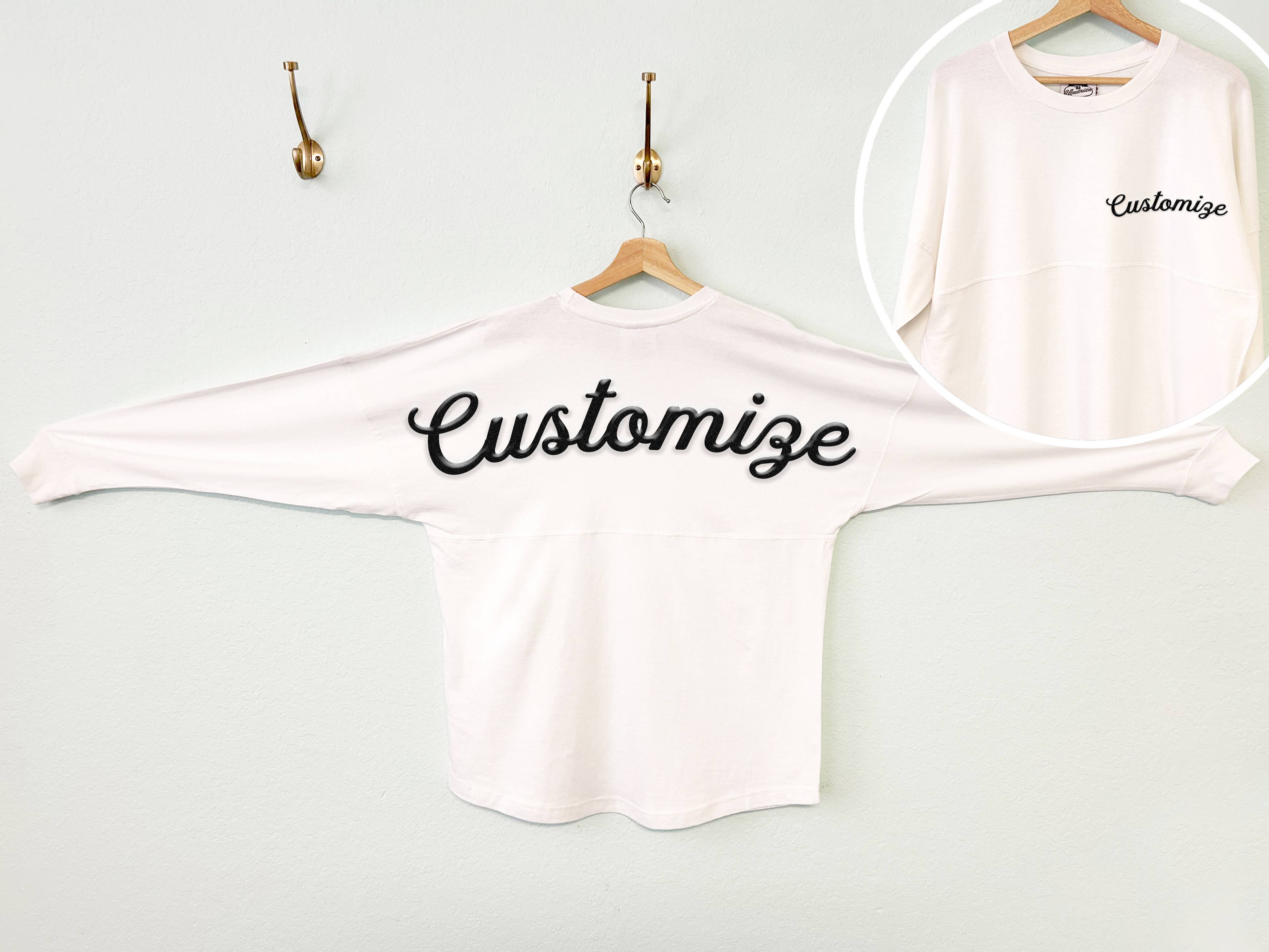 Nobullwoman Apparel - Wholesale Graphic Sweatshirt - Women's - CUSTOM PUFF PRINT Long Sleeve Jersey Tee Oversize Back Print10