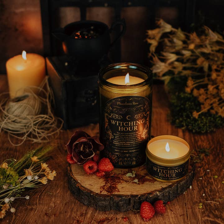 Phantom Row - Wholesale Jar/Filled Candle - Witching Hour | Soy Wax Jar Candle