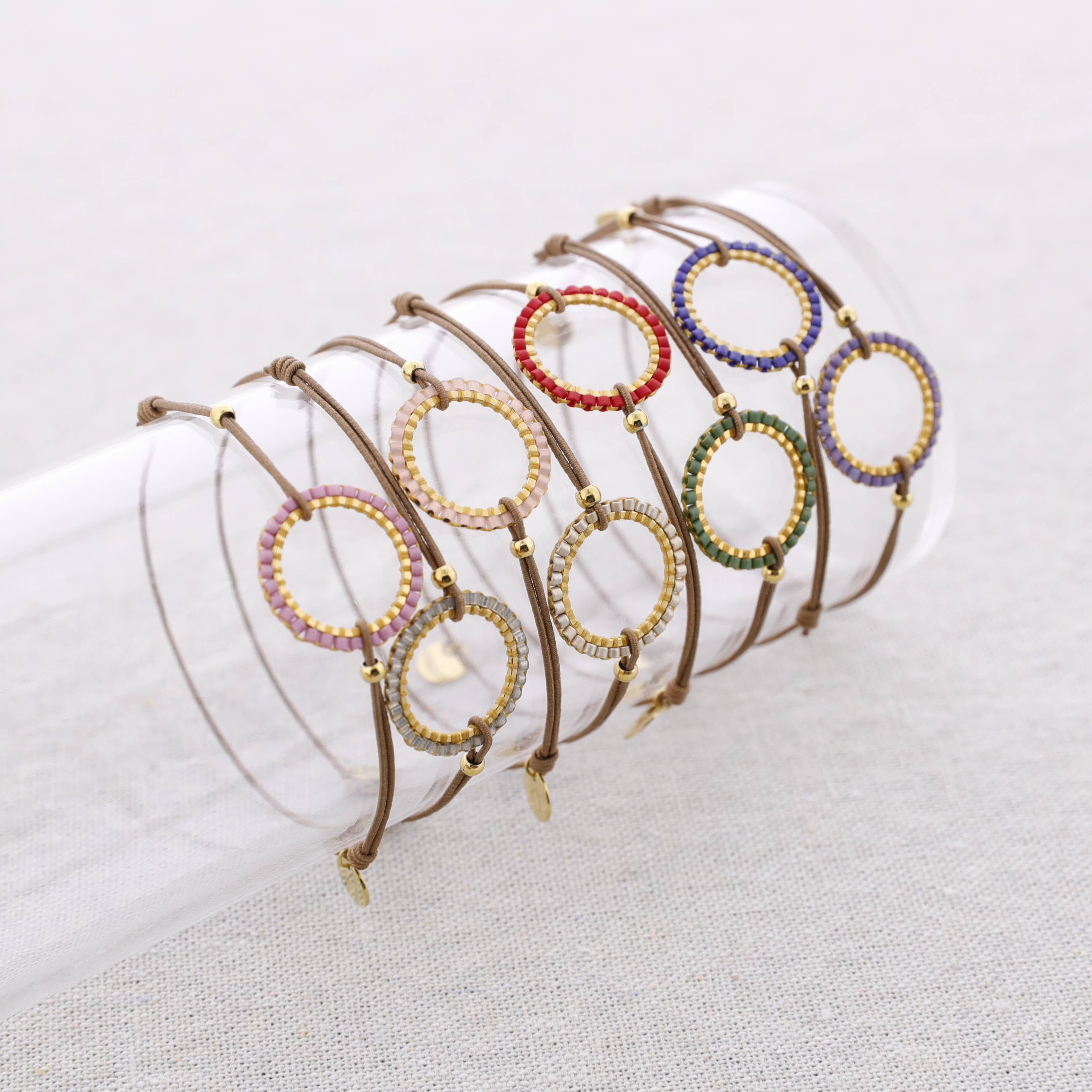 Sonata - Wholesale Beaded Bracelet - Miyuki Steel Circle Elastic Bracelet7