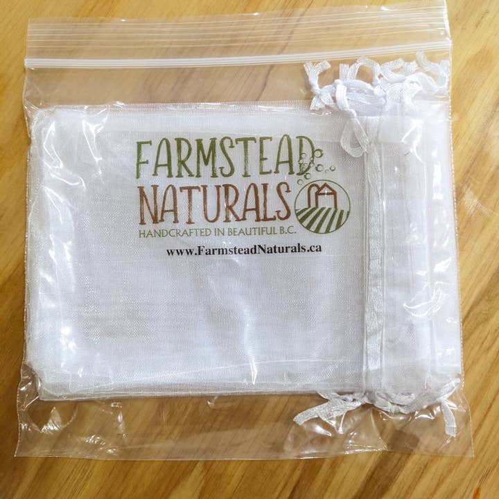 Farmstead Naturals - Wholesale Gift Bag Set/Pack - Organza Bags (10 pack) - Bulk - Farmstead Naturals