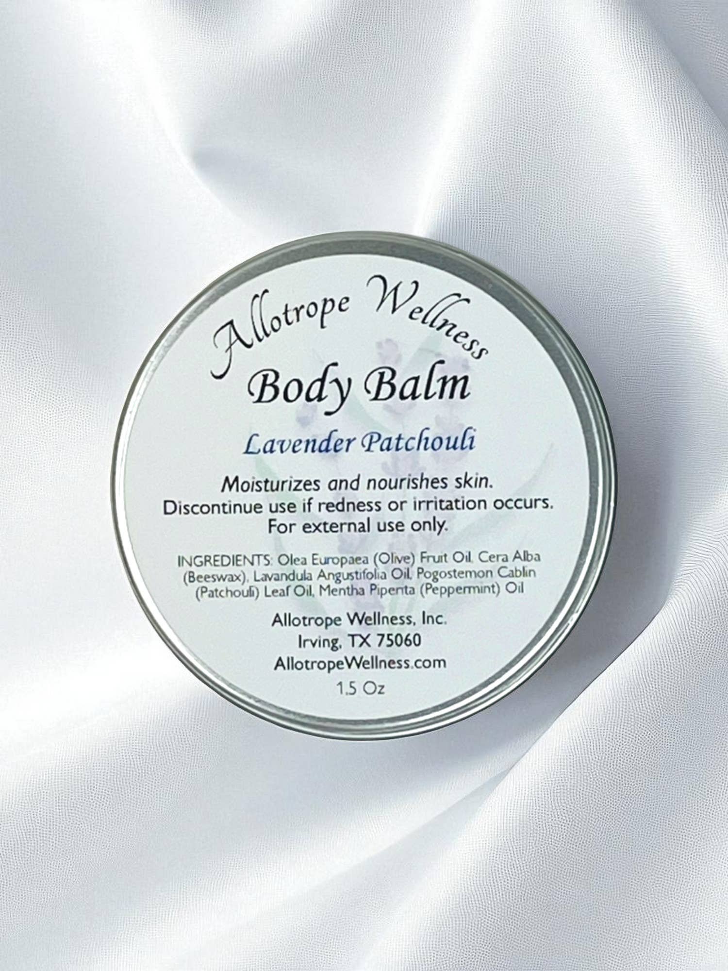 Allotrope Wellness, Inc. - Wholesale Body Balm/Butter - Body Balm, Lavender Patchouli, Natural Salve0