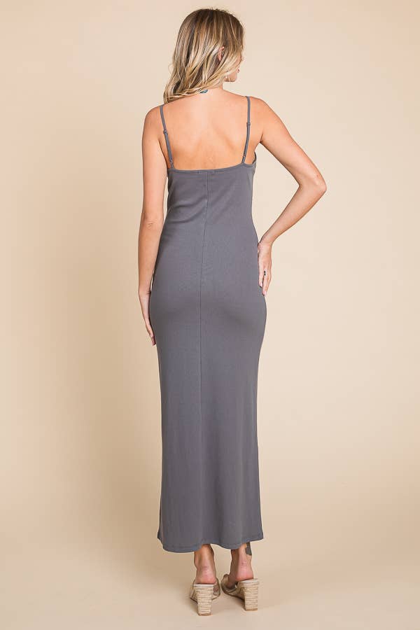 Culture Code – wholesale Dress – Women's – CRD1615 - SOLID SPAGHETTI STRAP MAXI SLIP DRESS8