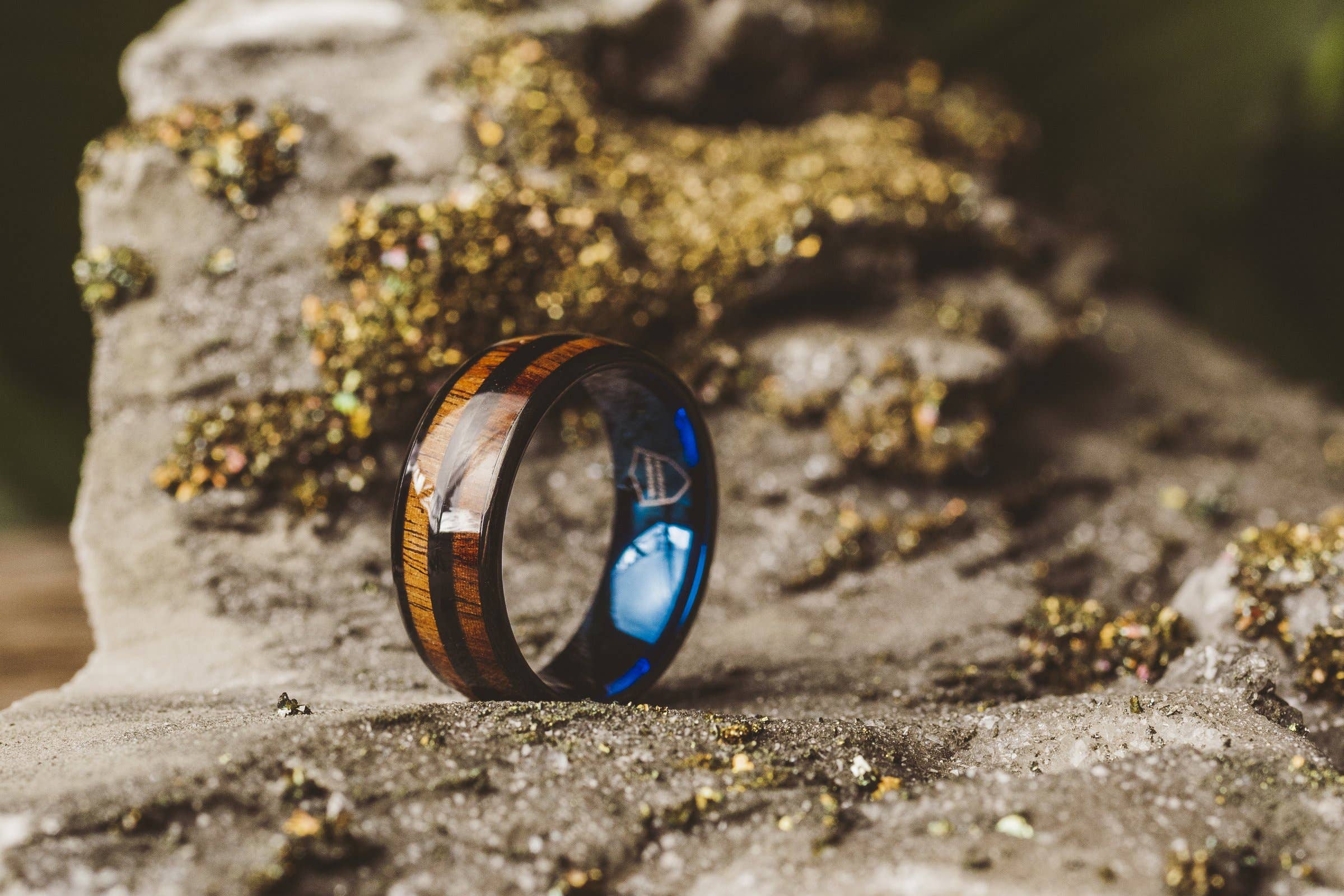 Wooden Element - Wholesale Band/Stacked Ring - Bourbon Barrel Ring4