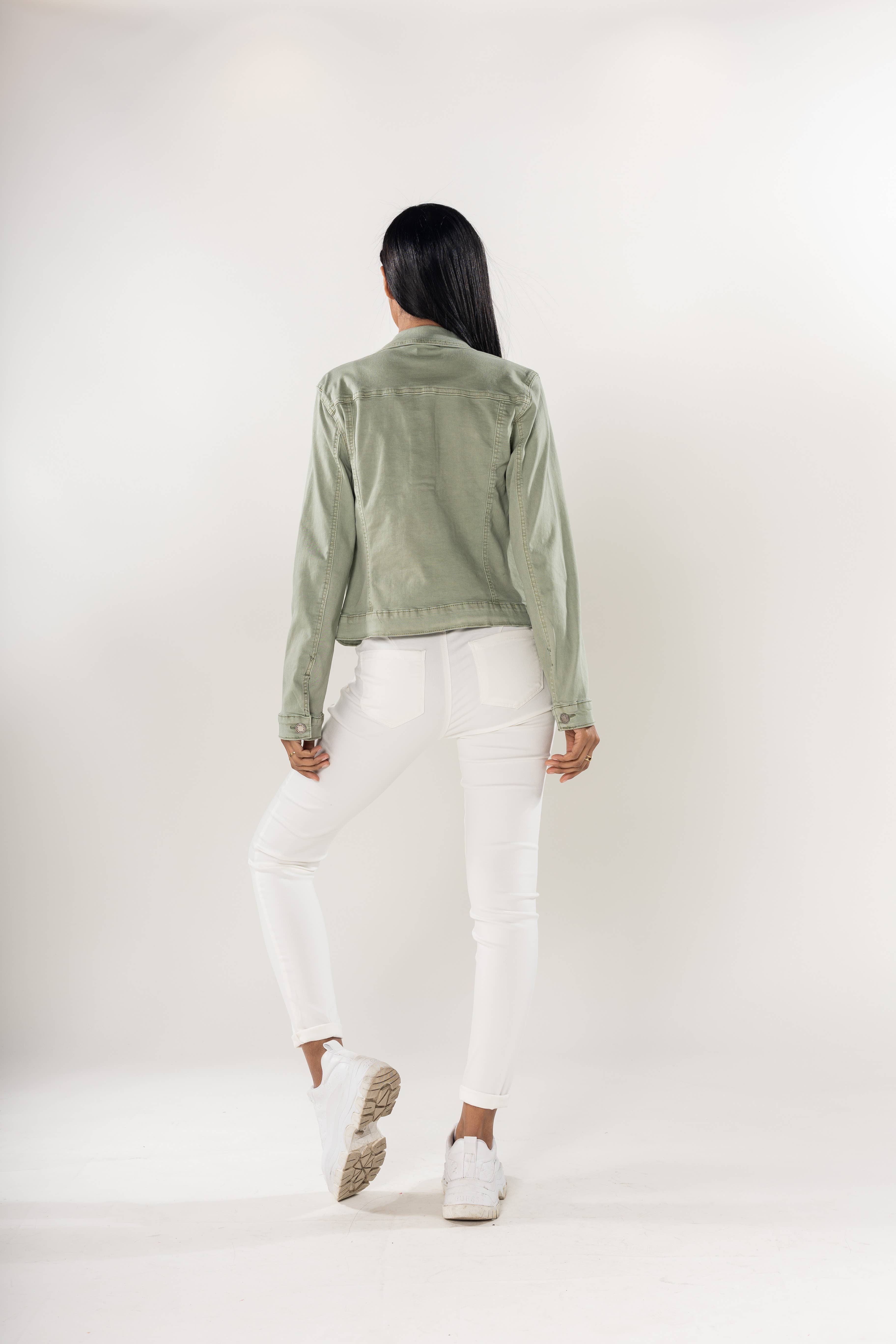 Nina Carter - Wholesale Jas - Dames - Stretch nauwsluitend jack kleur J212A35