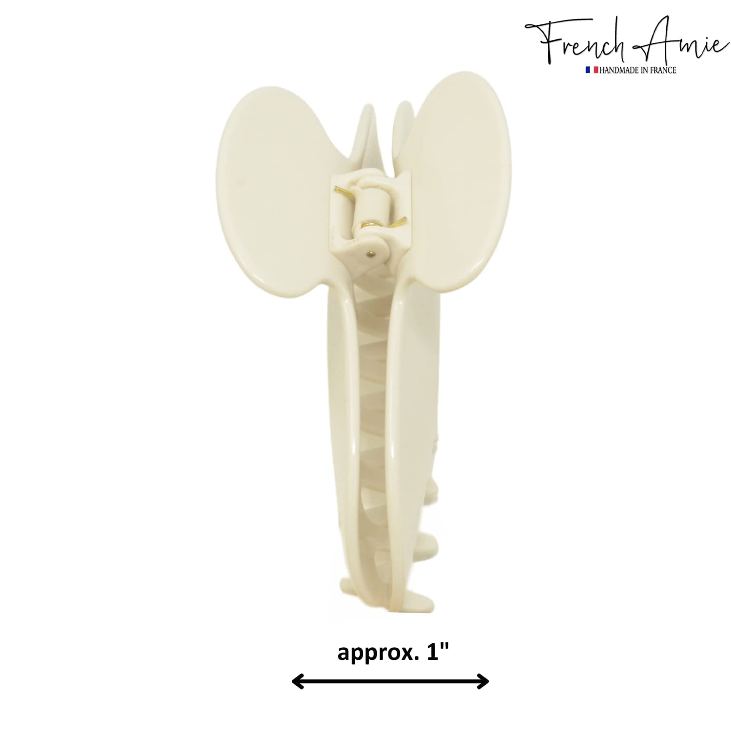 Parcelona - Wholesale Hair Clip - Women's - French Amie Thin Oval Large 4 1/4” Handmade Celluloid Jaw Hair Claw for Women50