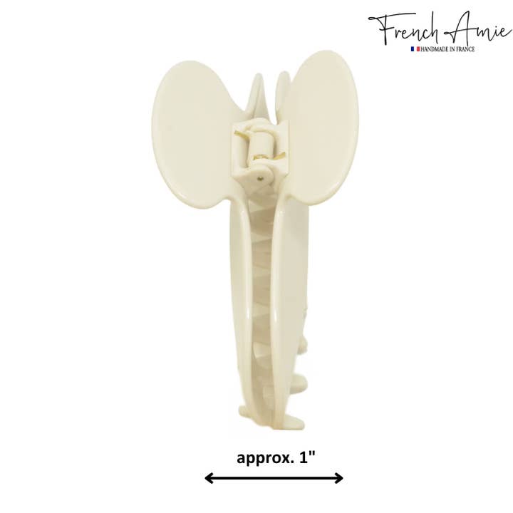 Parcelona - Wholesale Hair Clip - Women's - French Amie Thin Oval Large 4 1/4” Handmade Celluloid Jaw Hair Claw for Women50