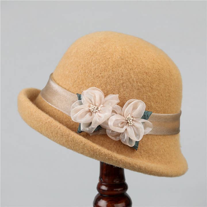 ACCITY - Wholesale Bucket Hat - Women's - FRENCH RETRO CURLED BRIM FASHIONABLE BUCKET HAT_CWAH17874