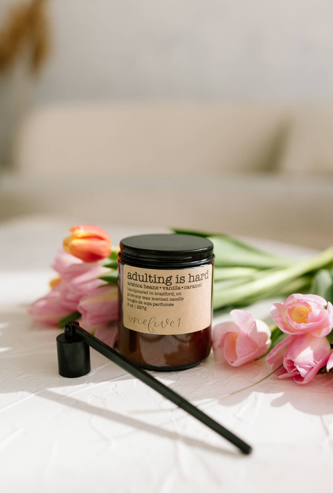 onefive1 - Vendita all'ingrosso Candela in vasetto - adulting is hard {coffee} - candela alla cera di soia MILESTONE MOMENTS0