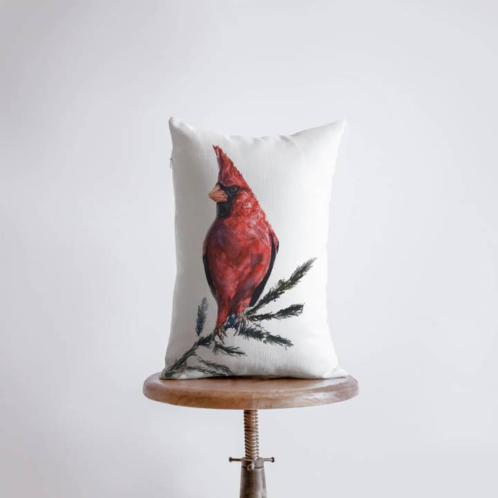 UniikPillows - Wholesale Throw Pillow Cover - Bird | Cardinal | Red Cardinal | Pillow Cover | Throw Pillow | 12x18 | Bird Lover | Cardinal Gifts | Gifts for her | Decor | Accent Pillow