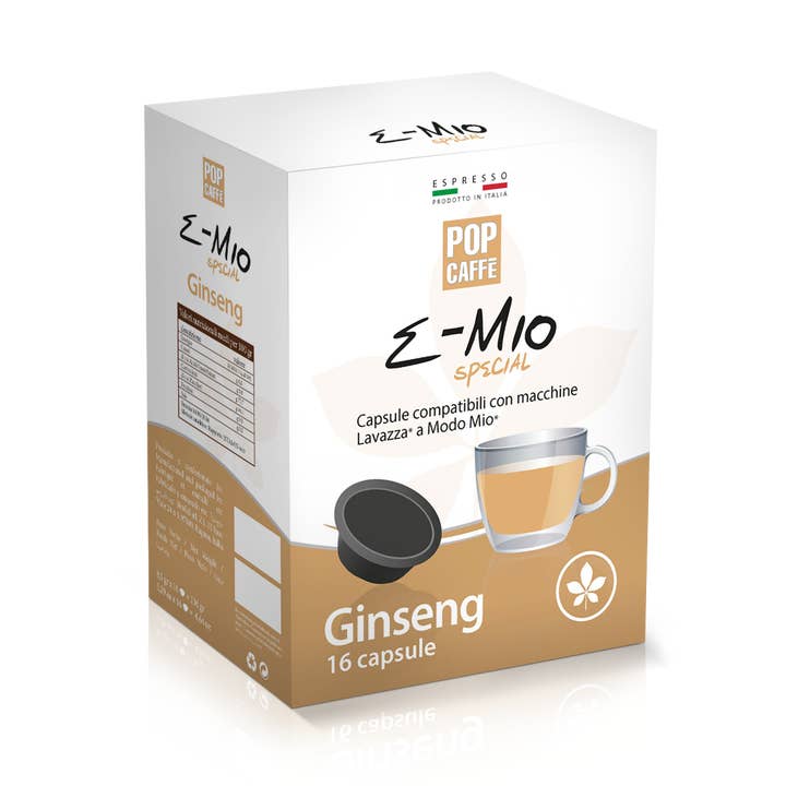 POP CAFFE' - Wholesale Instant Coffee/Espresso - POP COFFEE E-MIO DRINKS - GINSENG
100% made in Italy0