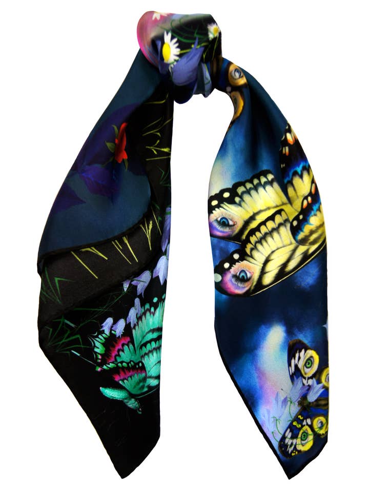 420 Silk Scarf-Night for wholesale by Emilia Mala