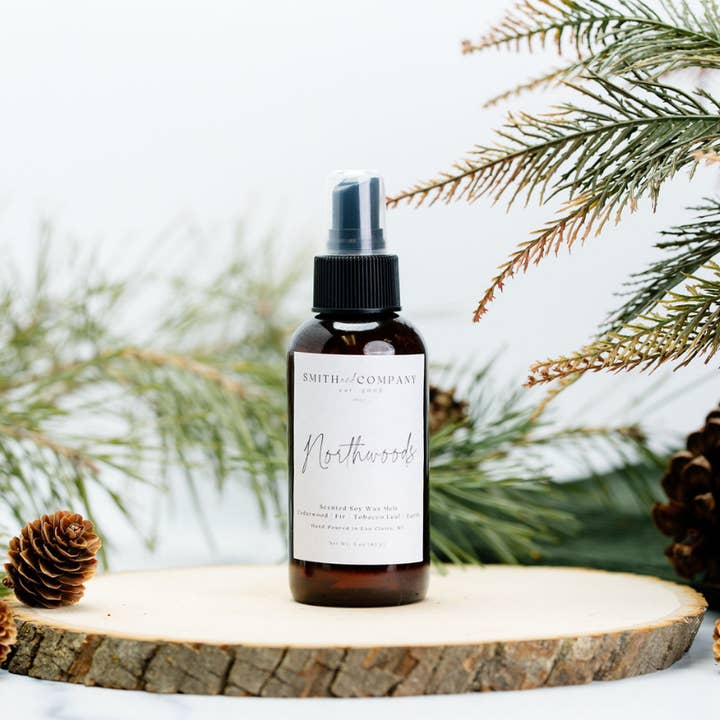 Smith and Company Candles - Vente Vaporisateurs d'ambiance et de linge - Northwoods | NOUVEAU spray d'ambiance anti-odeurs1