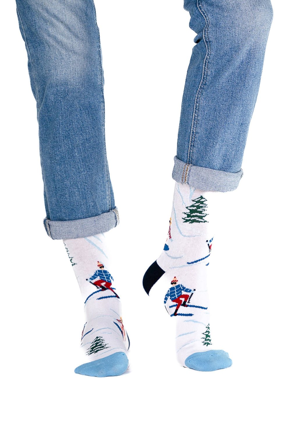Billy Brown - Wholesale Socks - Unisex - Seamless White Organic Cotton Ski Socks1