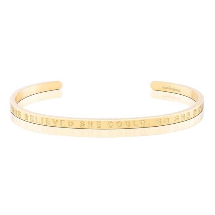 MantraBand - Wholesale Cuff Bracelet - She Believed She Could - inspirational MantraBand® bracelet6