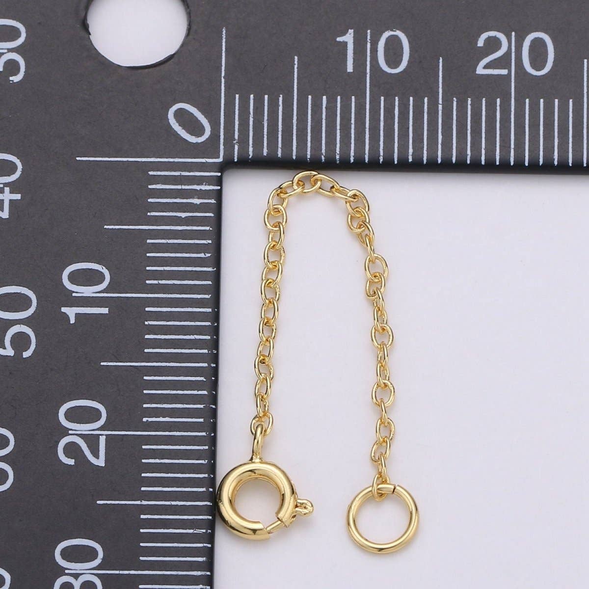 Aim Eternal - Wholesale Link & Chain Necklace - 14K Gold Filled Chain Extender For Necklace Bracelet Wholesale Extensions & Extenders with spring clasp K-3971
