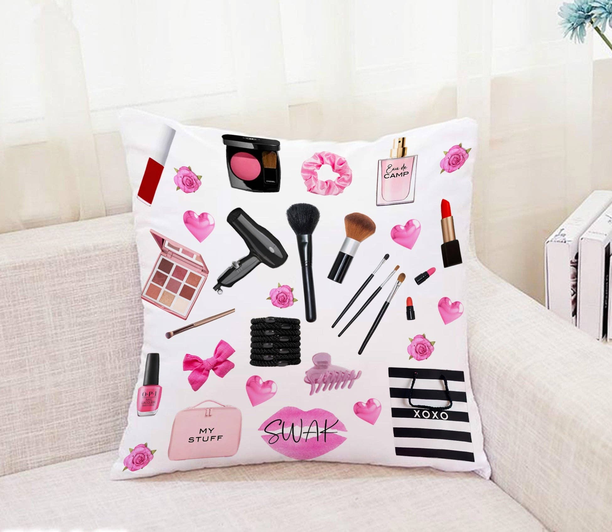 Gilbin - Wholesale Throw/Decorative Pillow - Camp Bunk Kids Autograph Pillow – Perfect for Sleepovers, Camp Memories, and Personalized Gifts (cosmetic)