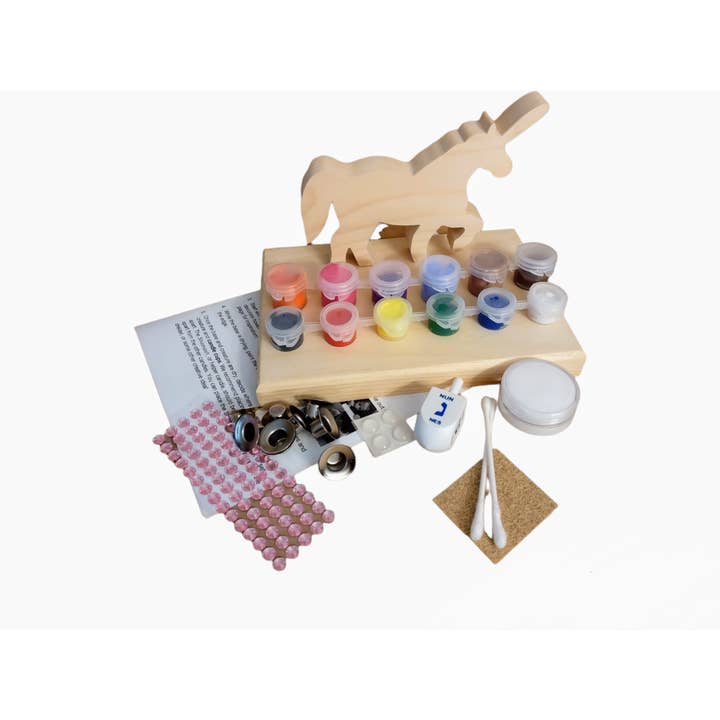 Eclectic Judaica - Wholesale DIY Craft Kit - Unicorn Menorah Craft Kit2