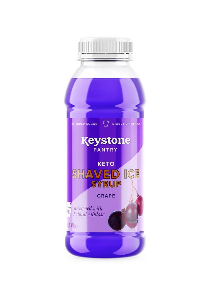 Grape Shaved Ice Syrup - 1 Pint W/ Allulose) for wholesale by Keystone Pantry