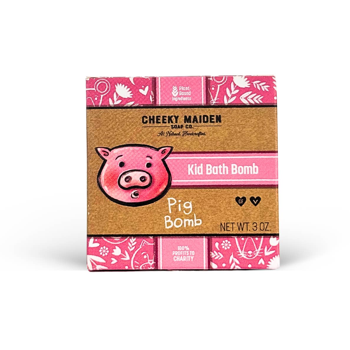 Cheeky Maiden Soap Co - Wholesale Bath Bomb/Fizz - Piggy Pamper Kids Bath Bomb