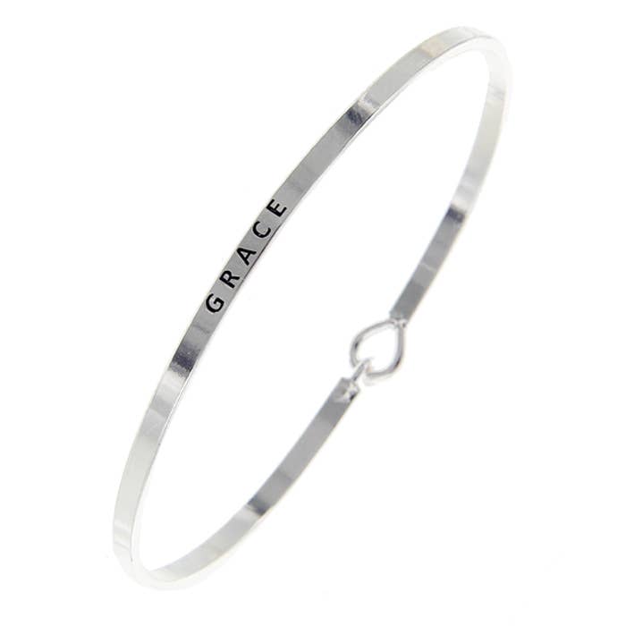 "Grace" Message Cuff Bracelet for wholesale by Peaceful Village Inc.