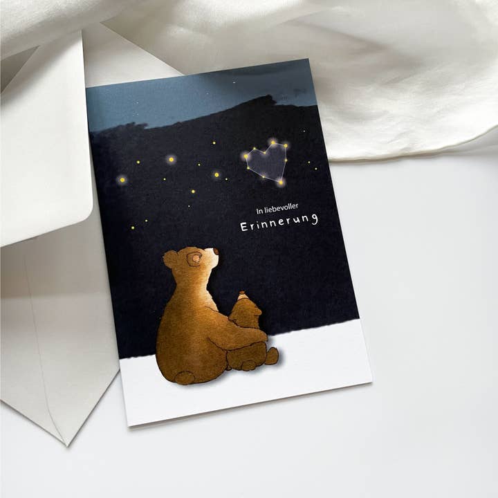 Biglietto commemorativo - biglietto di condoglianze | In loving memory per la vendita all'ingrosso da parte di Funkenbunt
