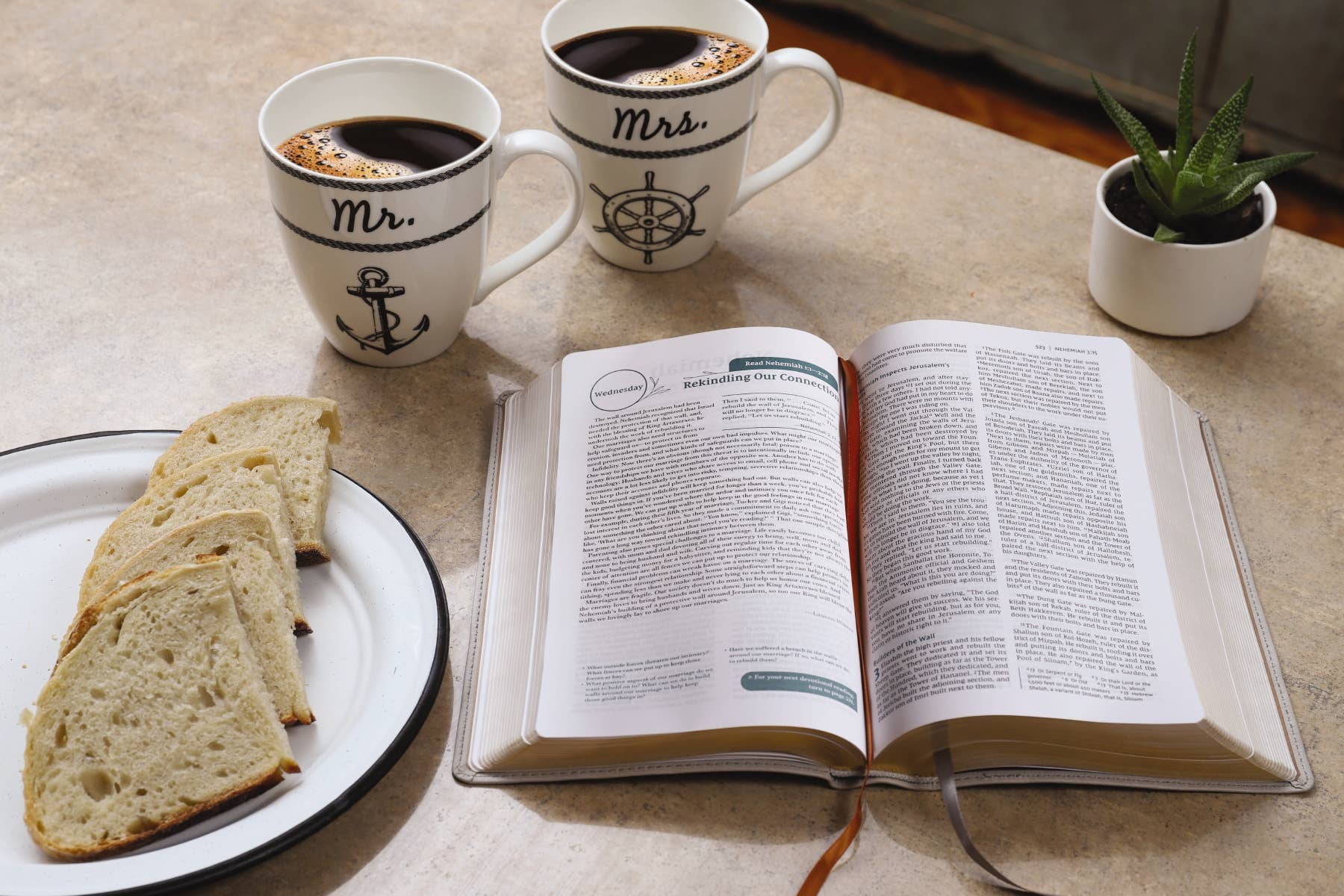 HarperCollins Christian Publishing - Wholesale Religion - NIV Couples' Devotional Bible Leathersoft, Stone3