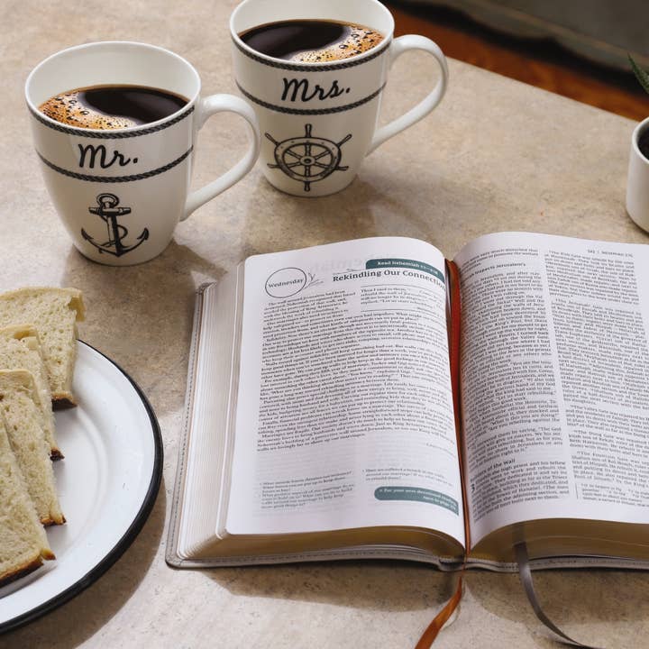 HarperCollins Christian Publishing - Wholesale Religion - NIV Couples' Devotional Bible Leathersoft, Stone3