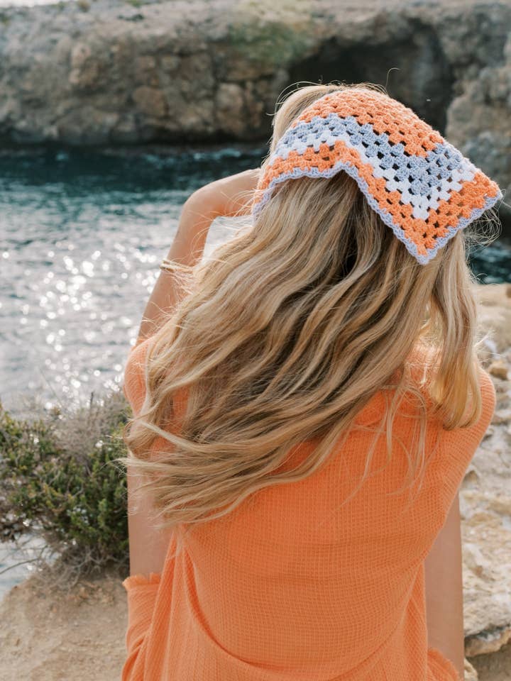 VEGA SCARF - ORANGE for wholesale by CROIXET