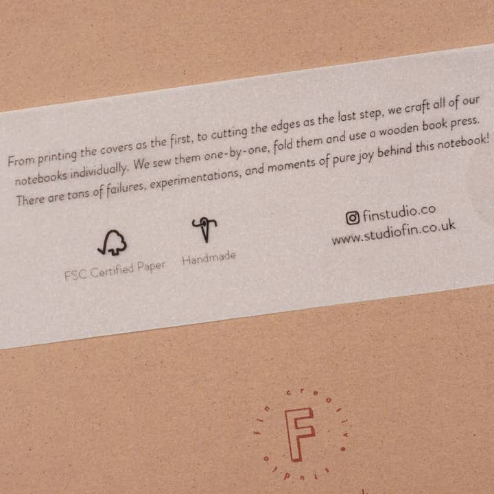 Fin Studio – Großhandel Notizbücher – Natural Colours Einfache Notizbuch-Serie / Natur6