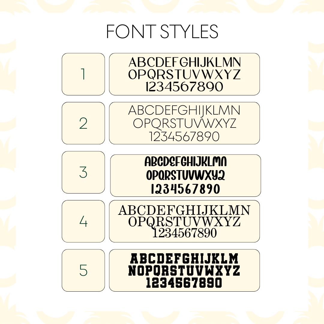 Palmy Pineapple - Wholesale Craft Supplies - Custom Acrylic Letters Numbers and Words For Signs1