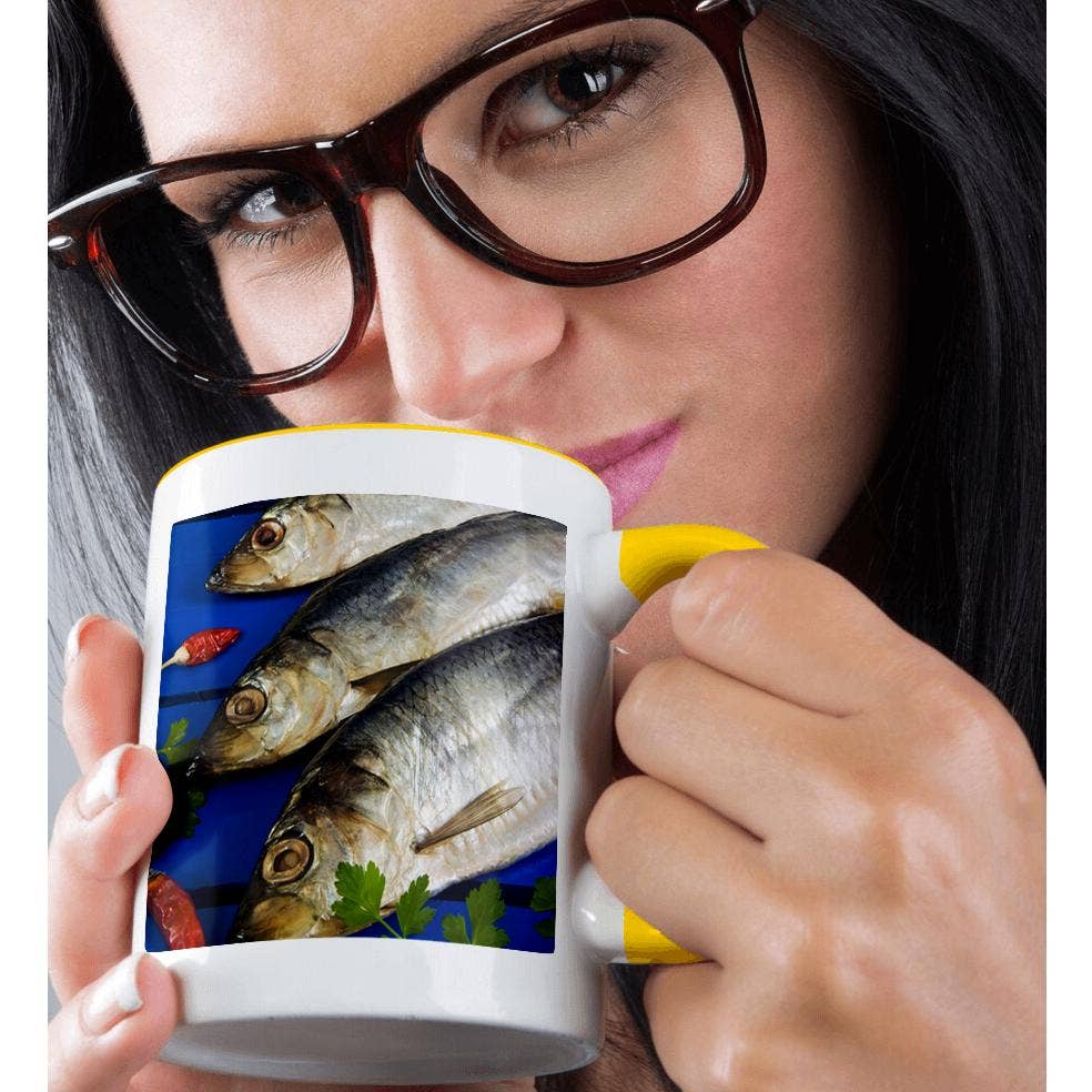 3dRose - Wholesale Coffee Mug - 3dRose, Dried and smoked Atlantic herring, Cuisine - LI11 NTO0029 - Nico Tondini, Mug1