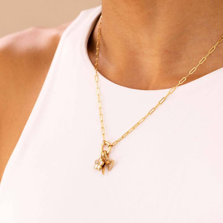 Verdivine – wholesale Pendant/charm necklace – Personalized Signature Charm Holder Necklace3