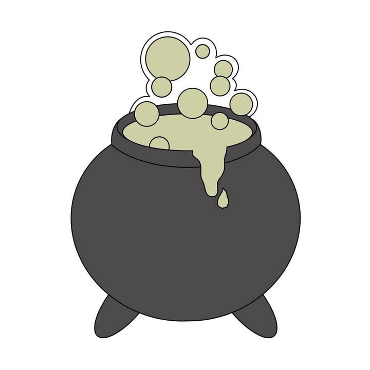 Cauldron Food Safe PLA 3-D Printed Cookie Cutter for wholesale by Maison’s Custom Cutters